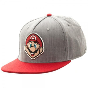 Nintendo Super Mario Bros - Mario Rubber Logo Snapback Cap - NintendoStore