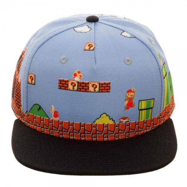 Mario 8-Bit All Over Scene Snapback - NintendoStore