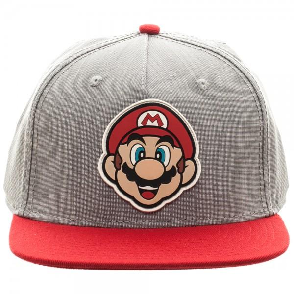 Nintendo Super Mario Bros - Mario Rubber Logo Snapback Cap - NintendoStore